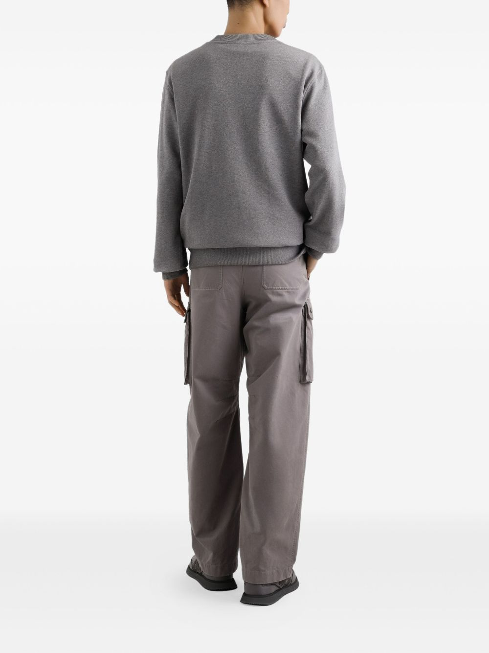logo-embroidered sweatshirt - 3