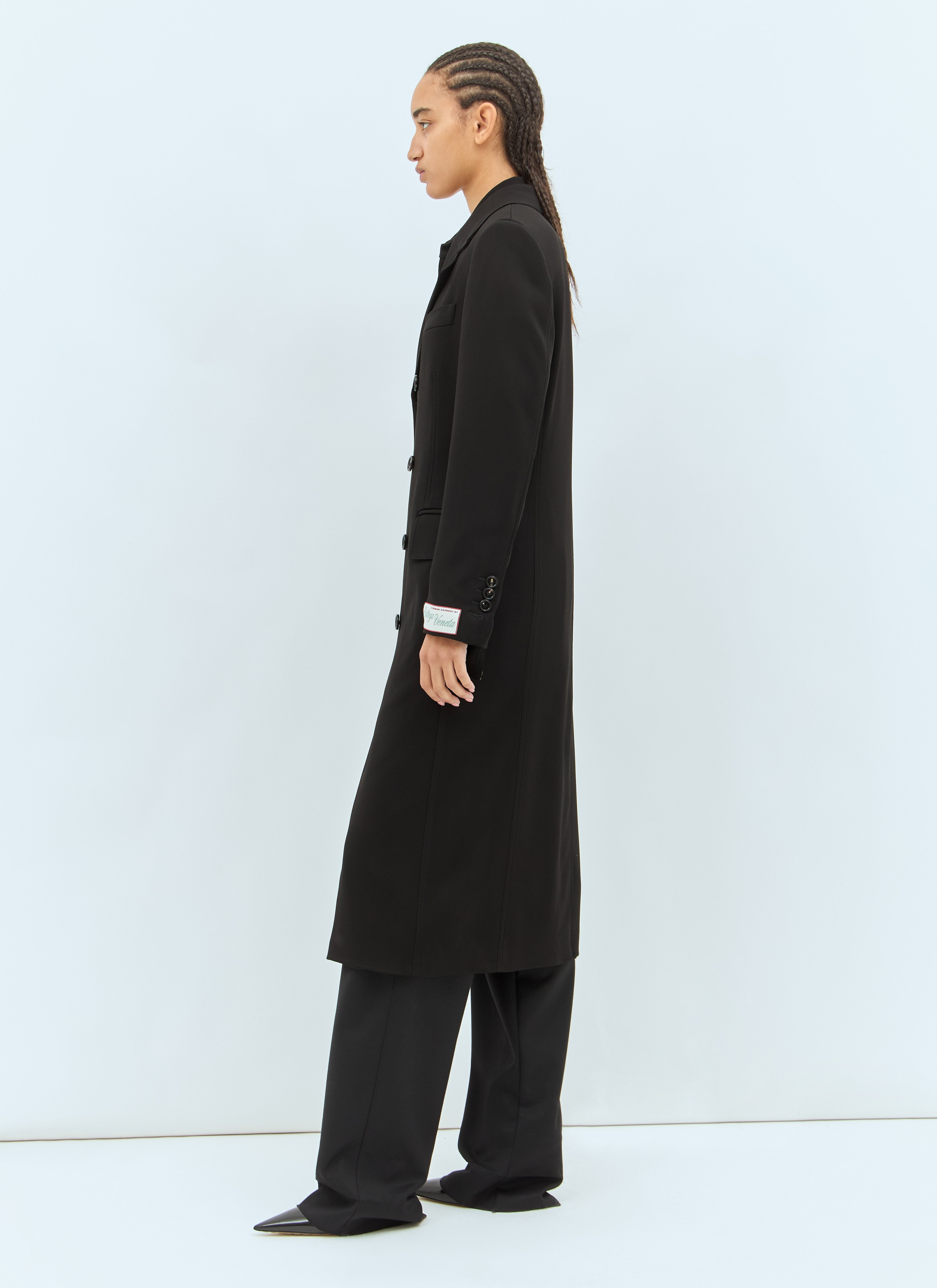 Bottega Veneta Women Matt Fluid Viscose Jersey Coat - 3
