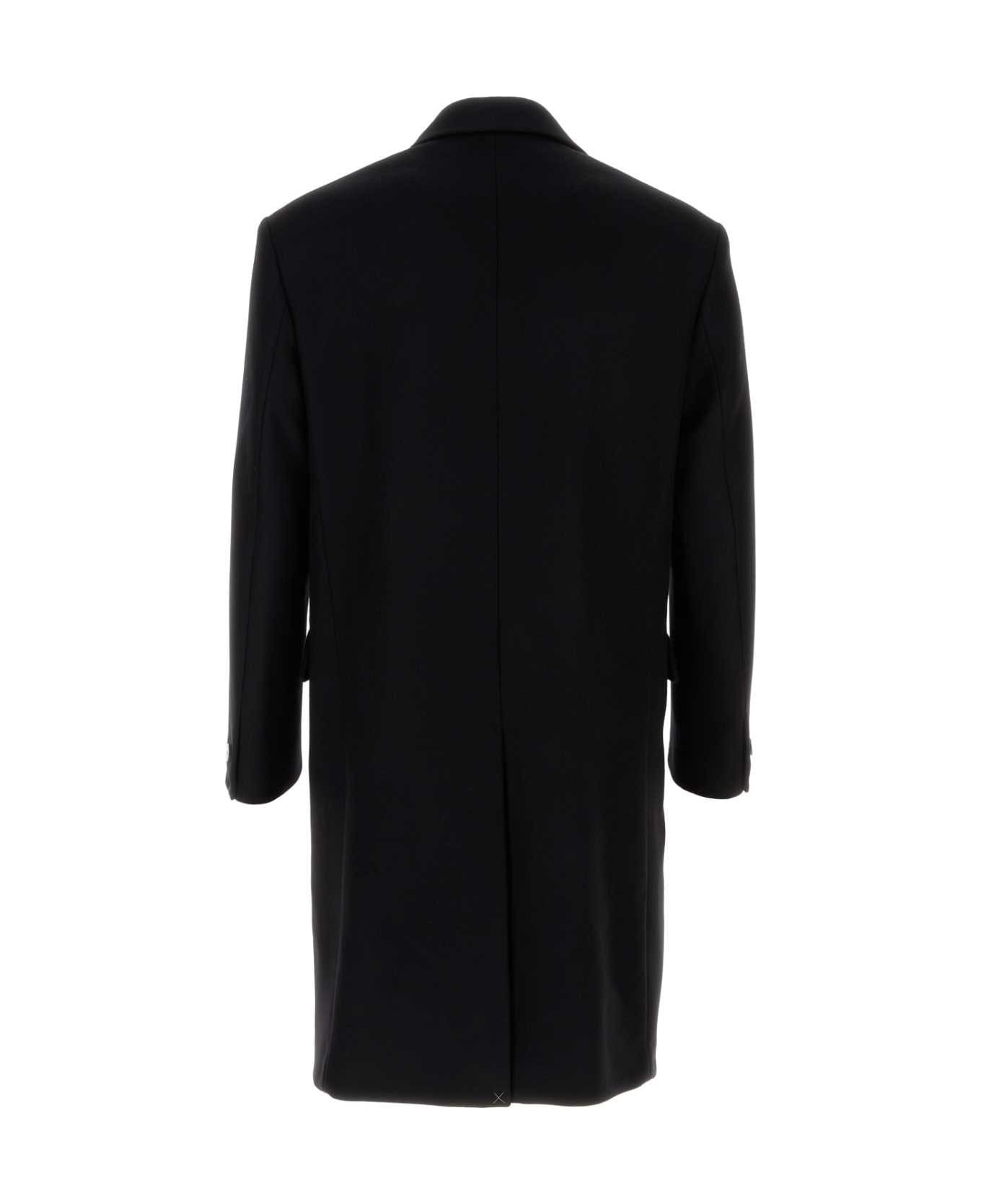 Black Wool Coat - 2
