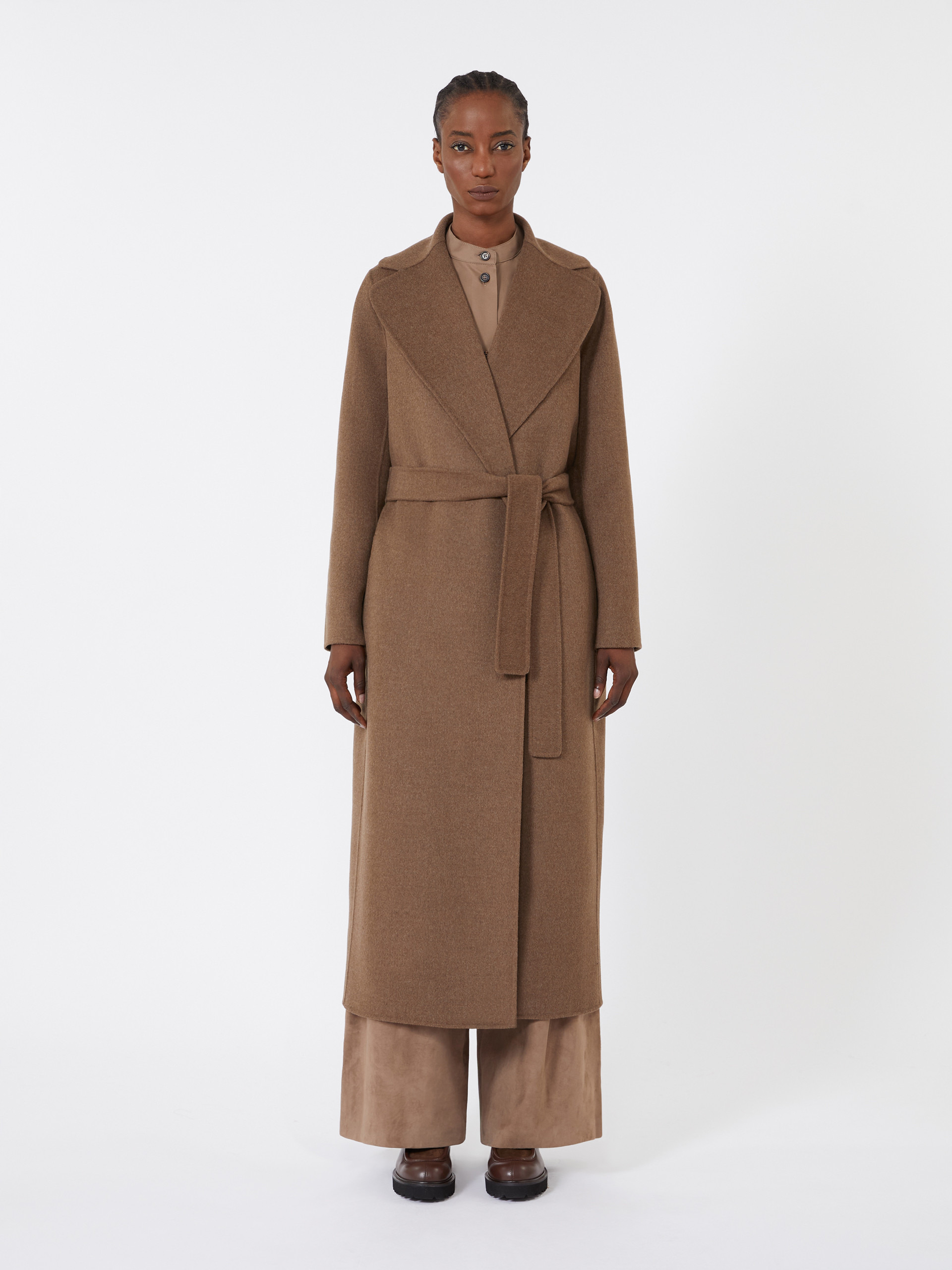 POLDO Wool drap wrap coat - 3