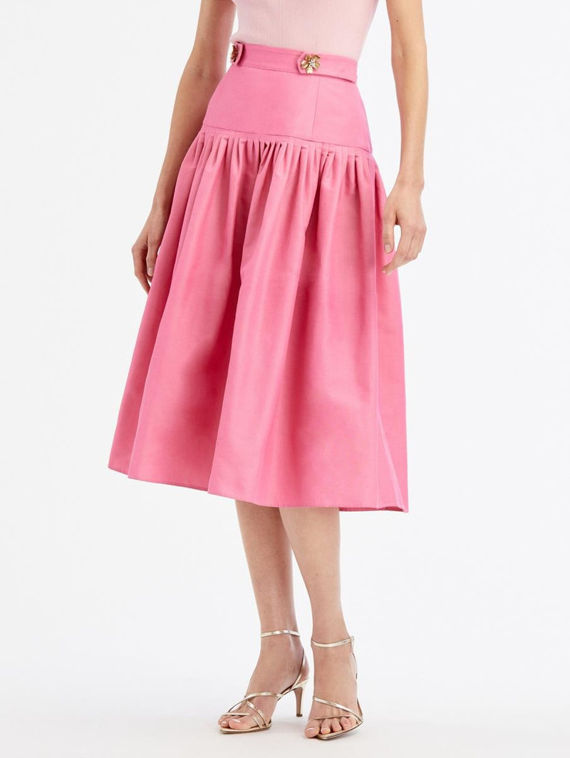Oscar de la Renta COTTON FAILLE FULL SKIRT outlook