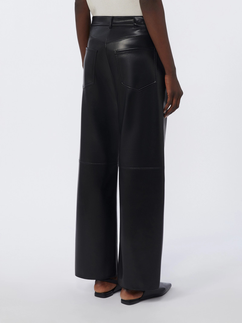 SORRISO Coated fabric trousers - BLACK 4