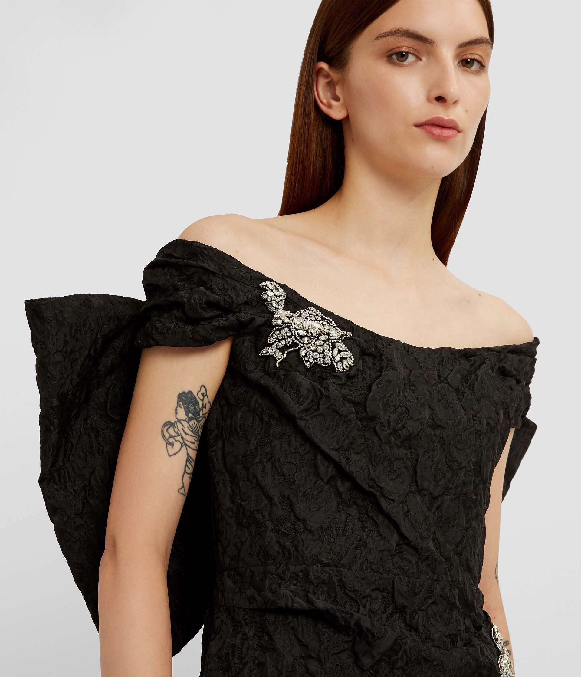 OFF SHOULDER COCKTAIL DRESS - 5