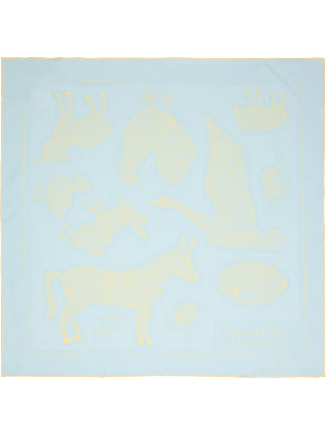 Blue 'Le Paysan' Scarf - 1