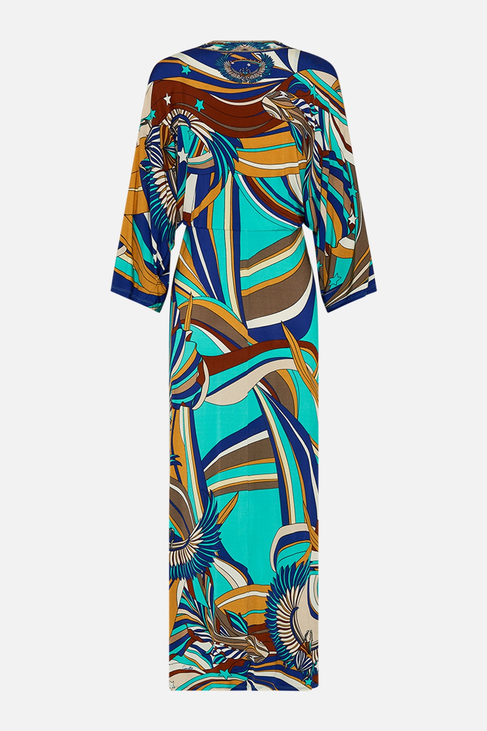 DRAPED JERSEY DRESS WITH HARDWARE - 7