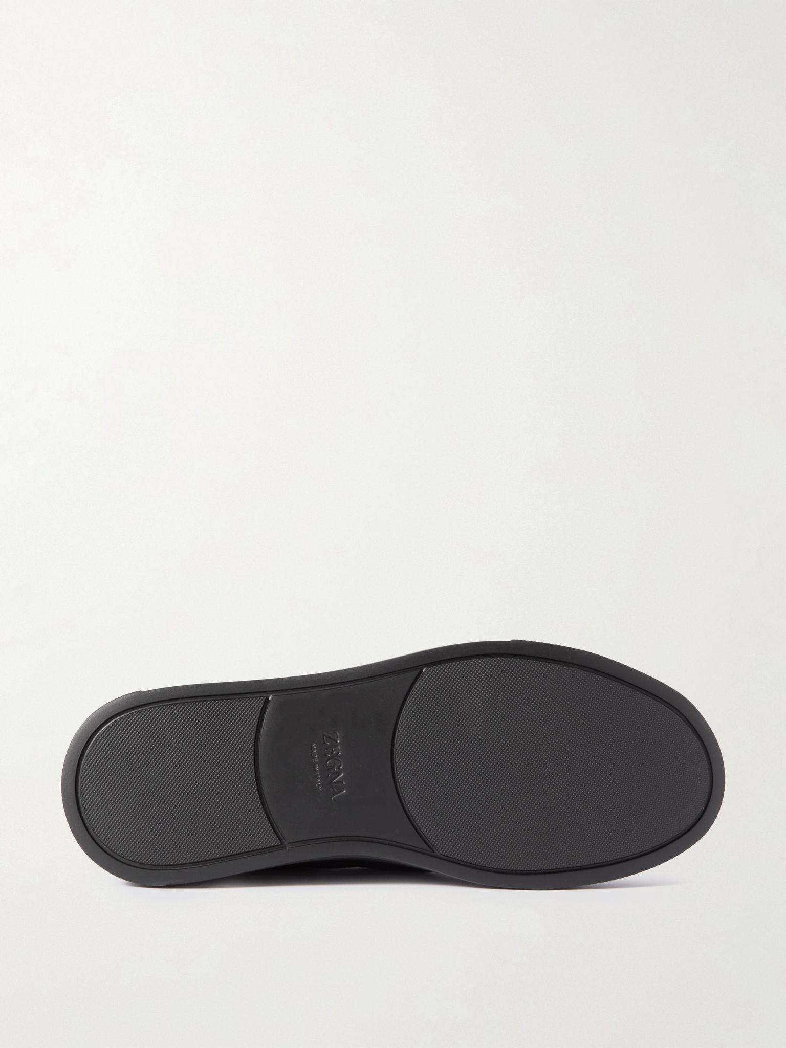 Triple Stitch™ Full-Grain Deerskin Slip-On Sneakers Black - 3