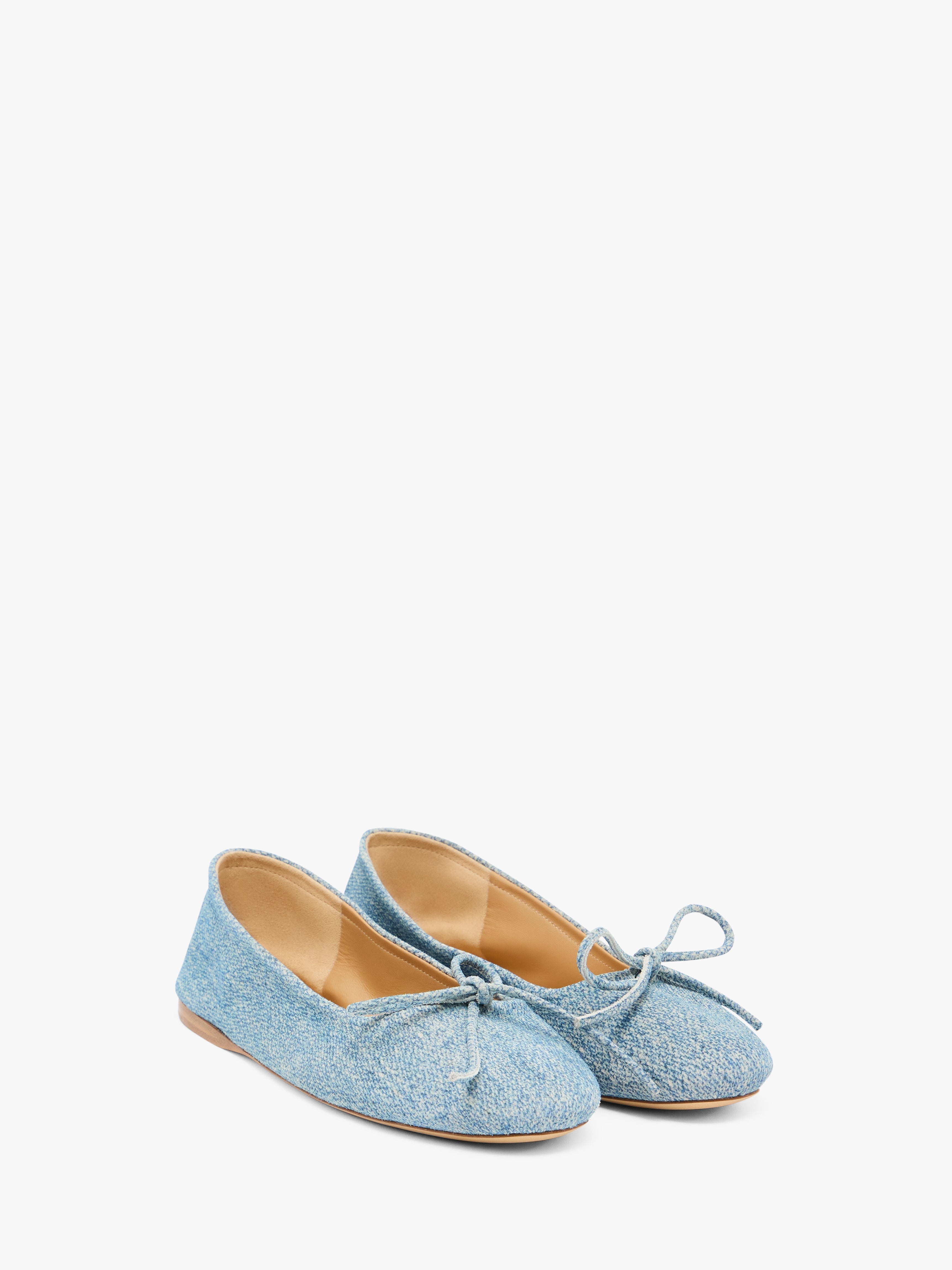 ROUND-TOE SUEDE BALLERINAS - 2