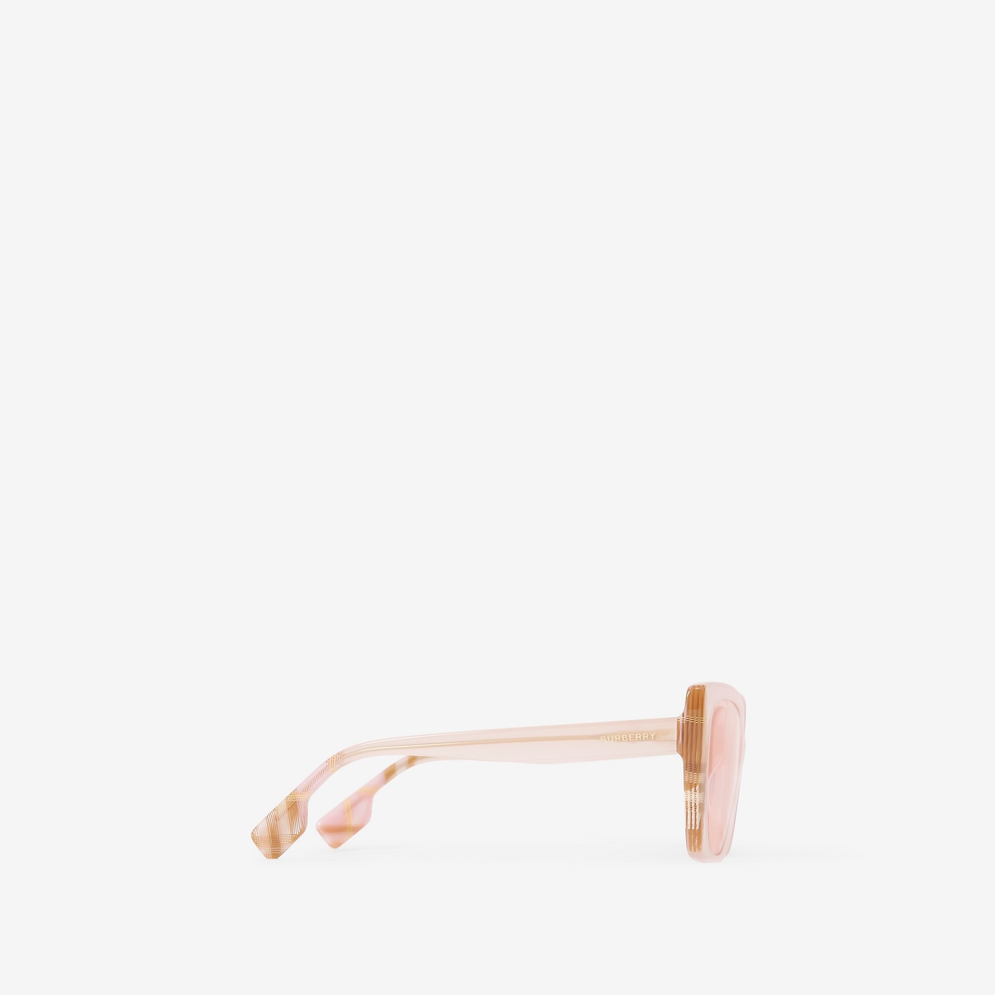 Check Oversized Cat-eye Frame Sunglasses - 2