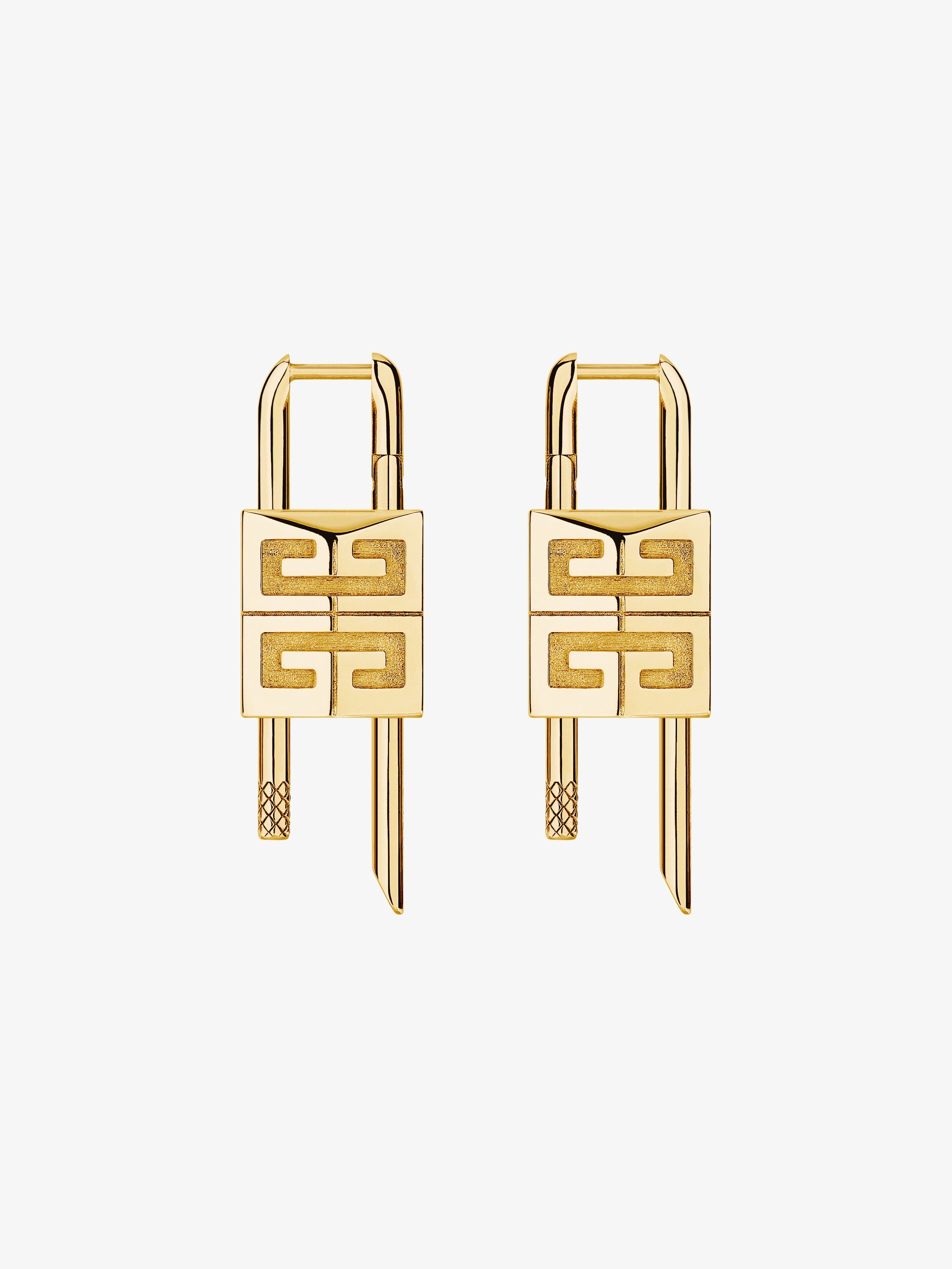 LOCK EARRINGS IN METAL - 1