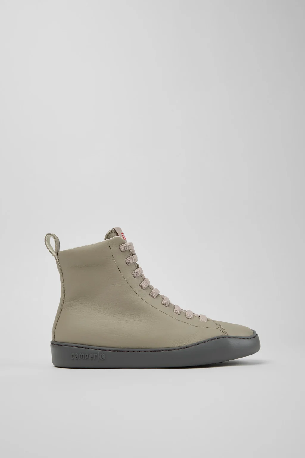 Peu Touring Beige Leather Ankle Boots for Women. - 1