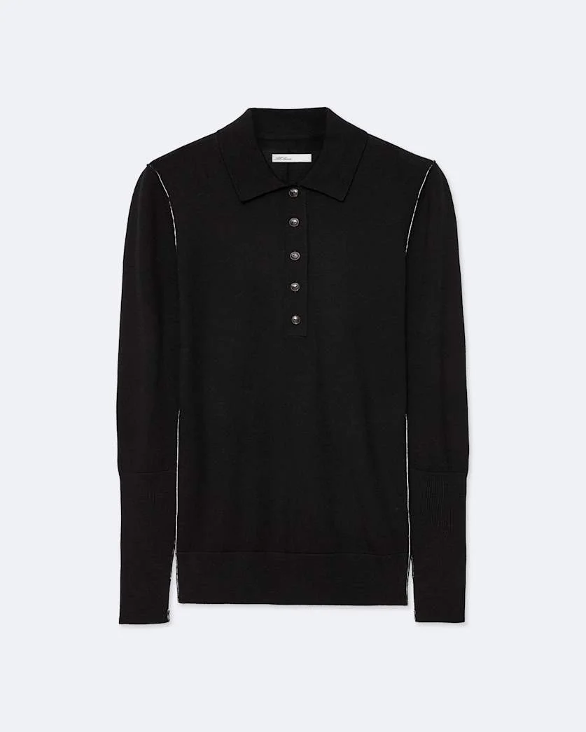 MARTEL MERINO WOOL KNITTED POLO SHIRT - 1