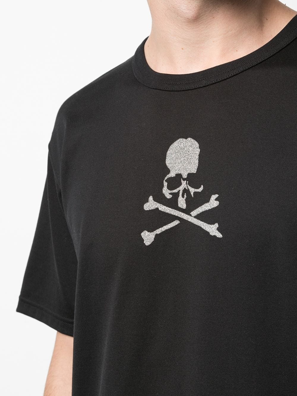 crew neck skull print T-shirt - 5