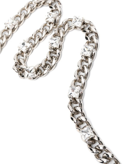 Alessandra Rich gem-embellished chain belt outlook