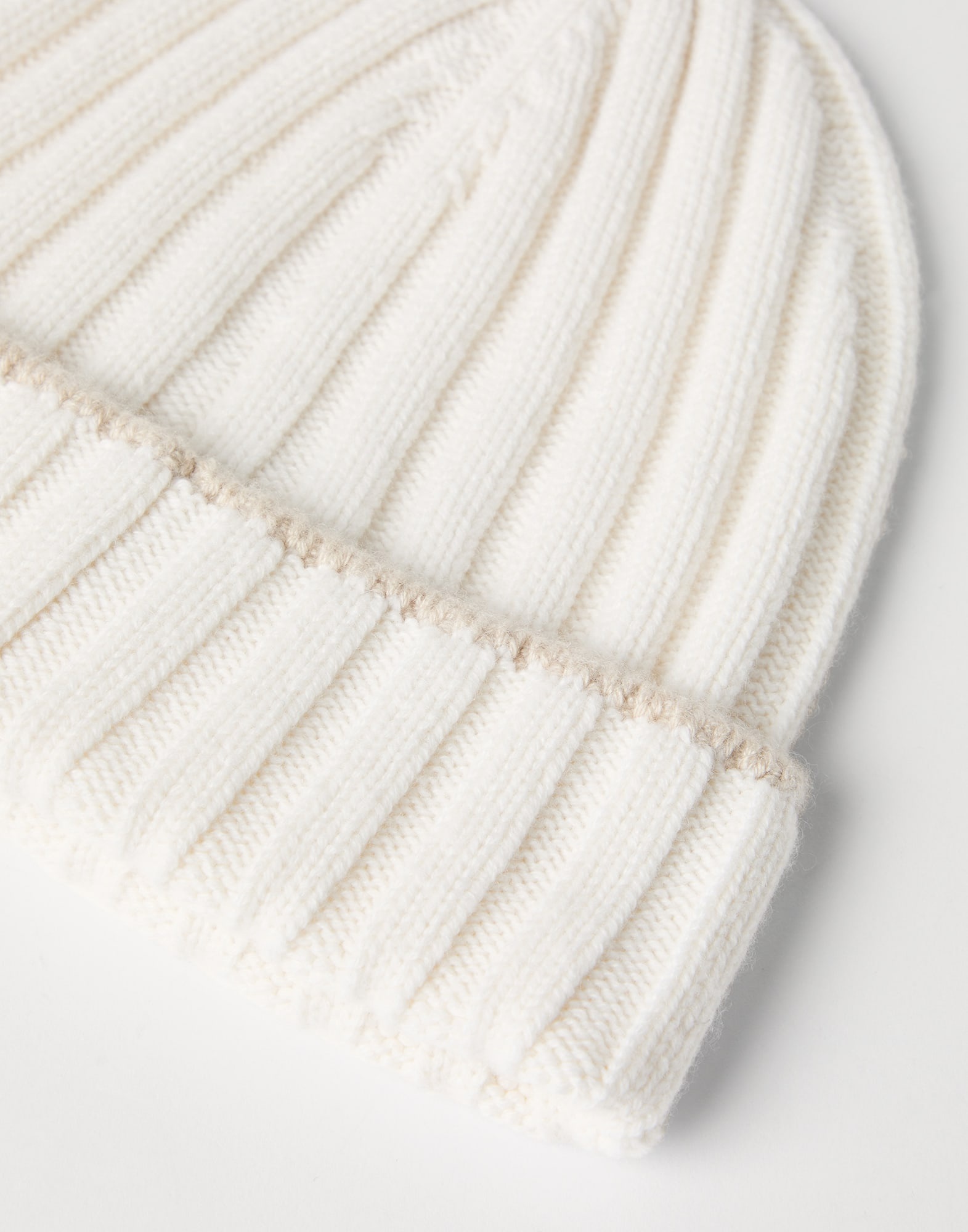Cashmere rib knit beanie - 2