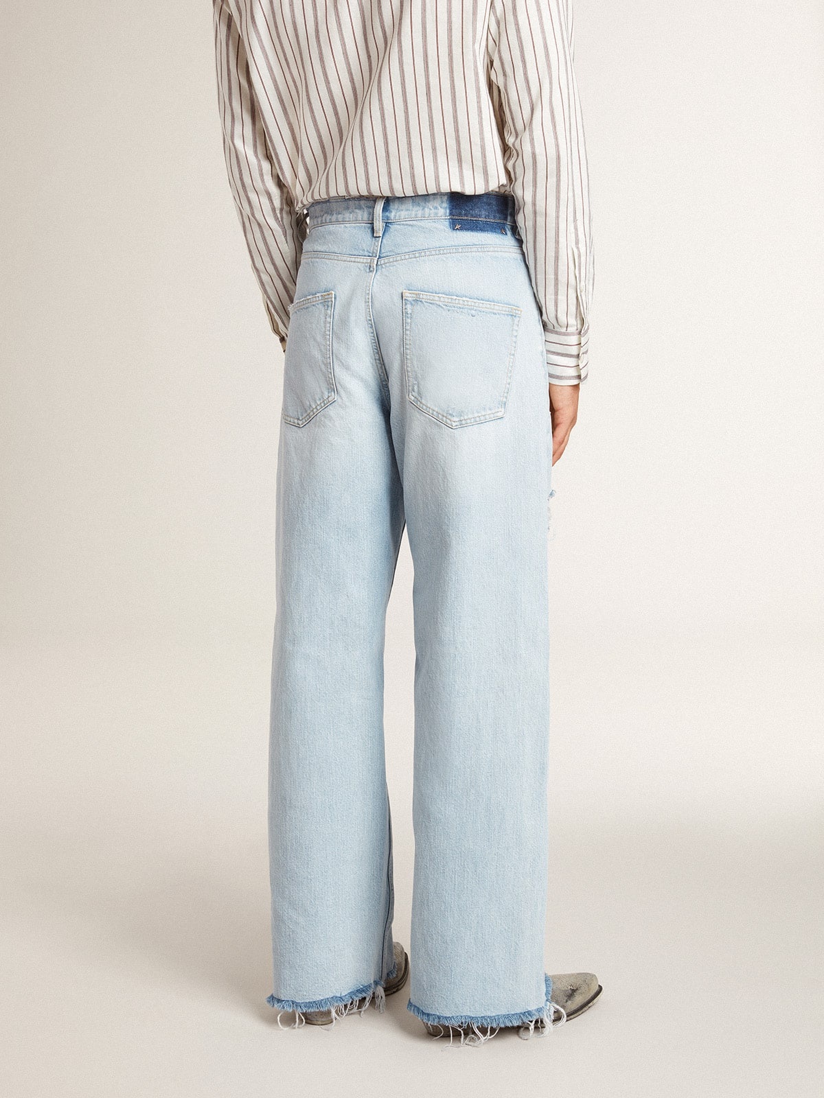 Men's pants in lived-in effect denim - 5