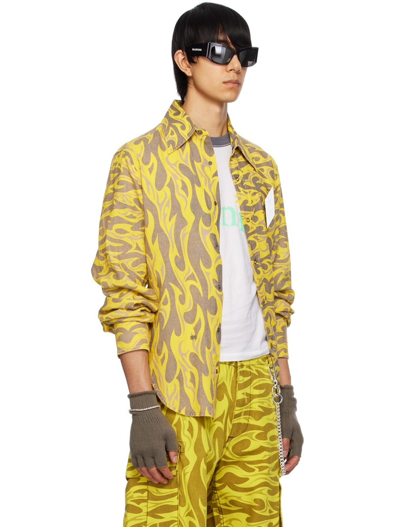 ERL Yellow Printed Shirt outlook