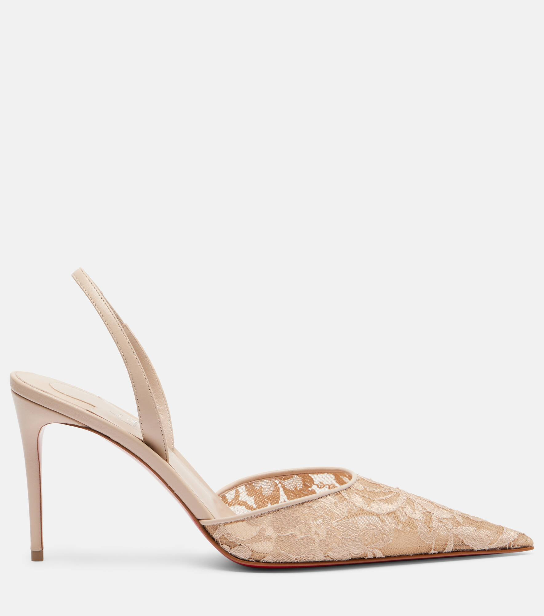 Lace slingback pumps - 4