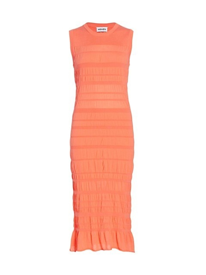 ruched-stripe 미디 bodycon 드레스 1