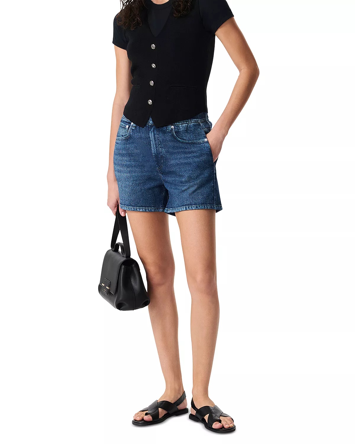Miramar Walking Cotton Terry Sweatpant Jean Shorts - 4