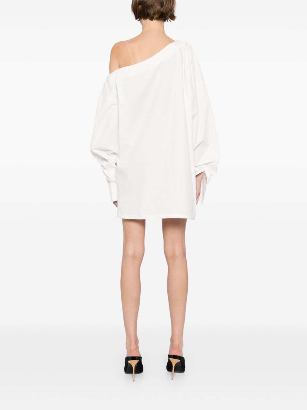 open-neck dress - 4