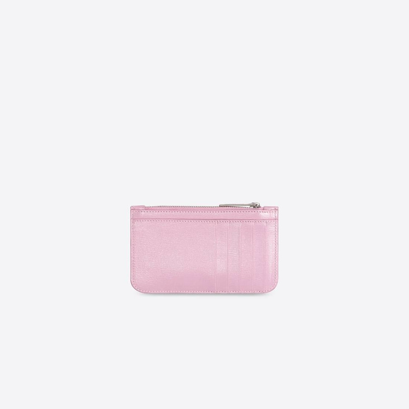BALENCIAGA Women's Gossip Long Coin And Card Holder in Pink outlook