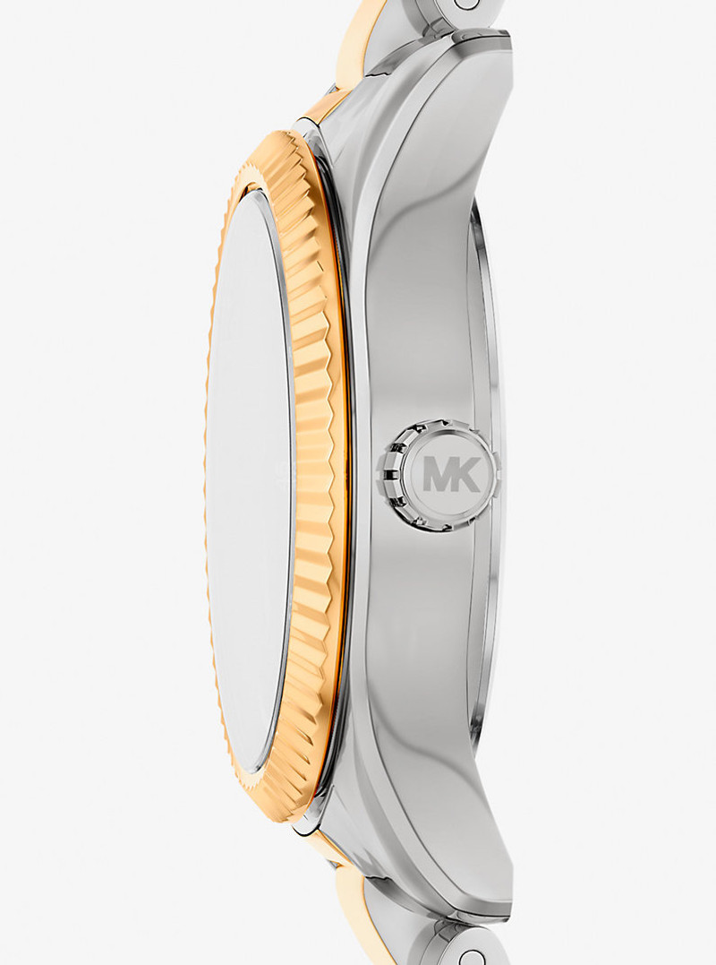 MICHAEL KORS Petite Lexington Pavé Two-Tone Watch outlook