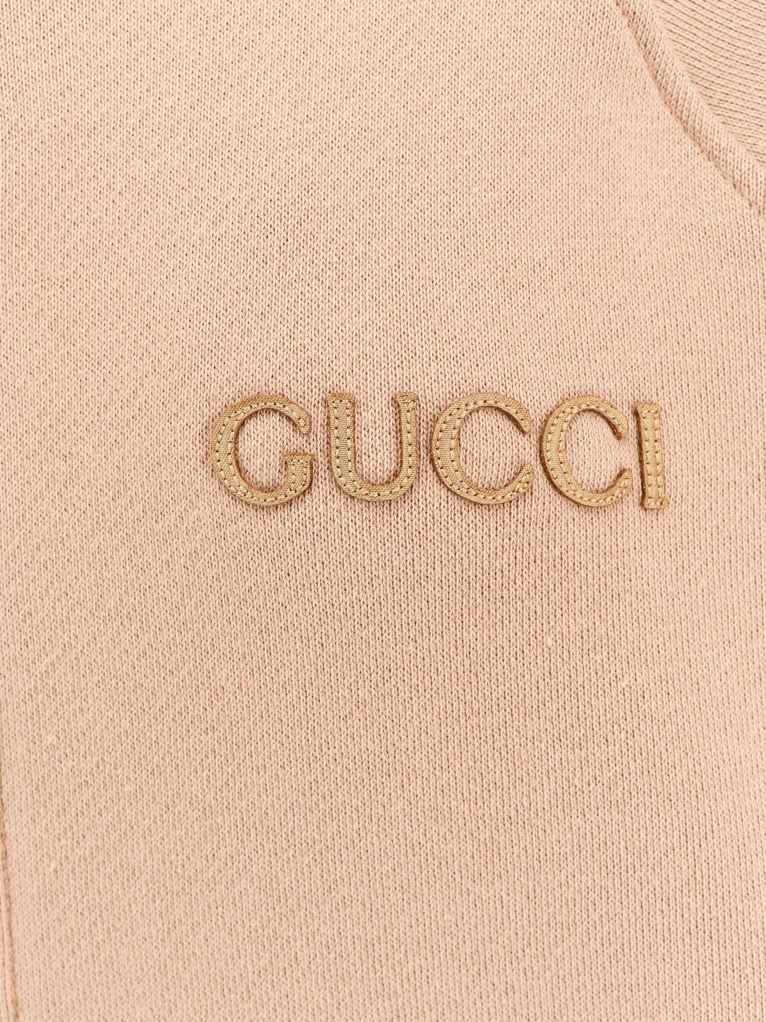 Gucci Cotton Sweashirt With Frontal Logo And Web Band - 3