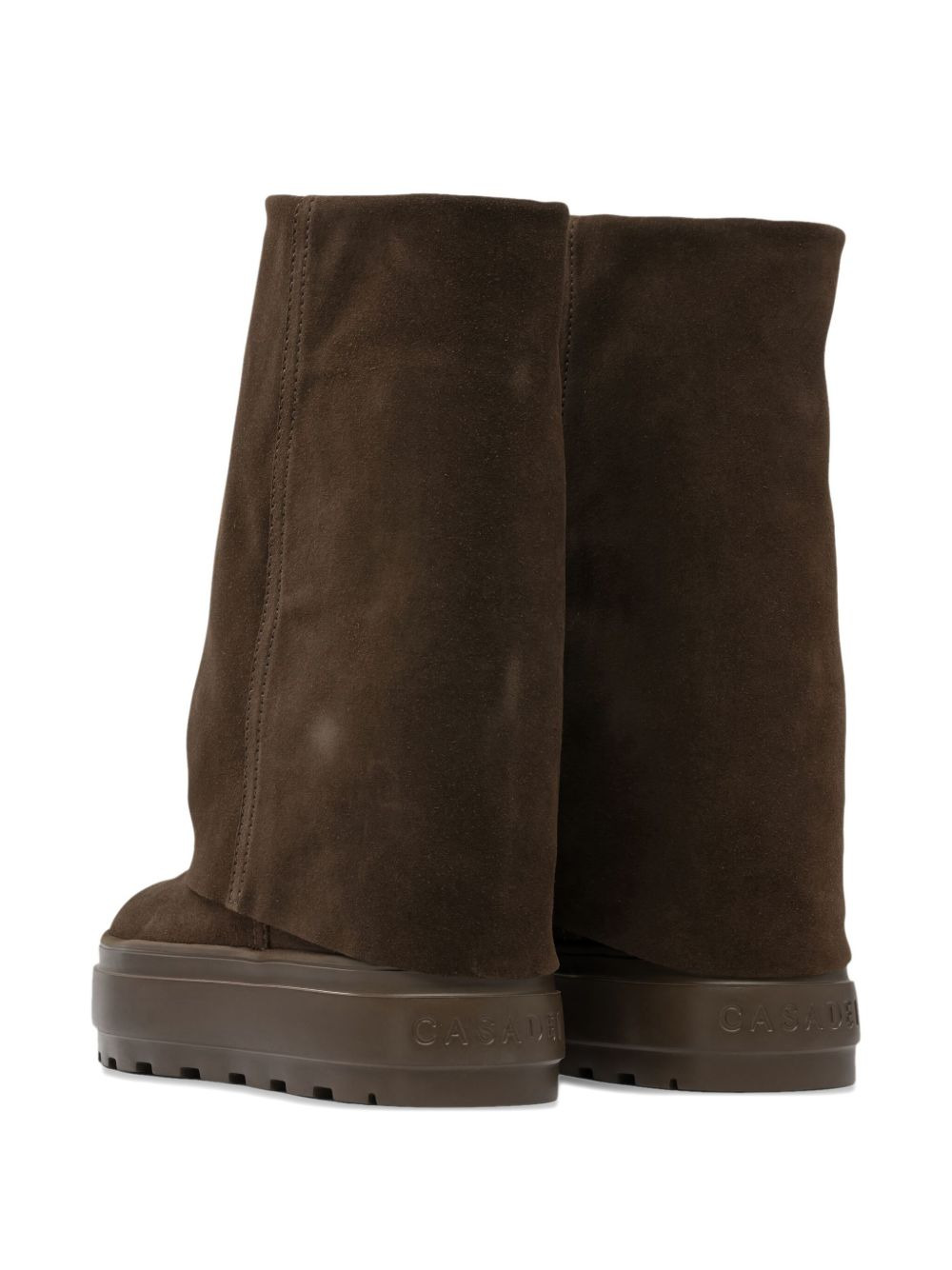 folded platform ankle boots - 3