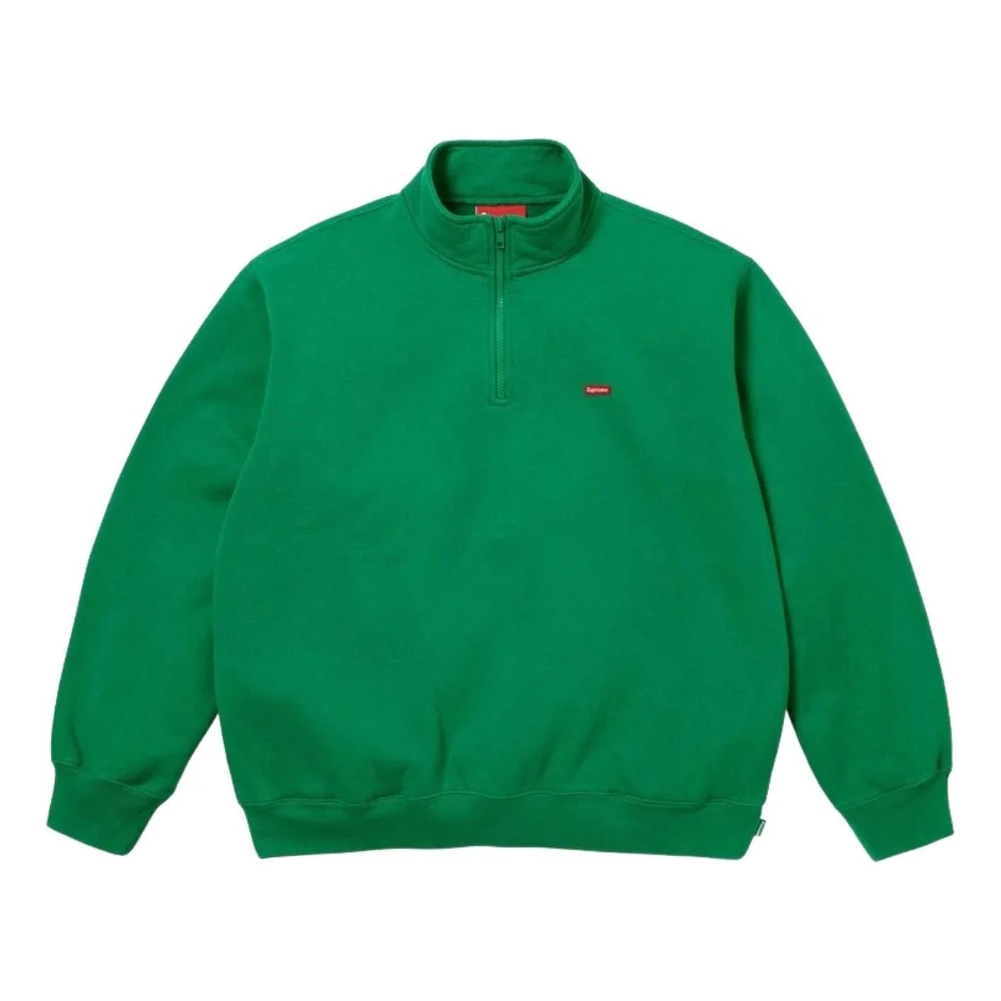 Supreme SS26 Small Box Half Zip Pullover 'Green' SUP-SS26-200-GRN - 1