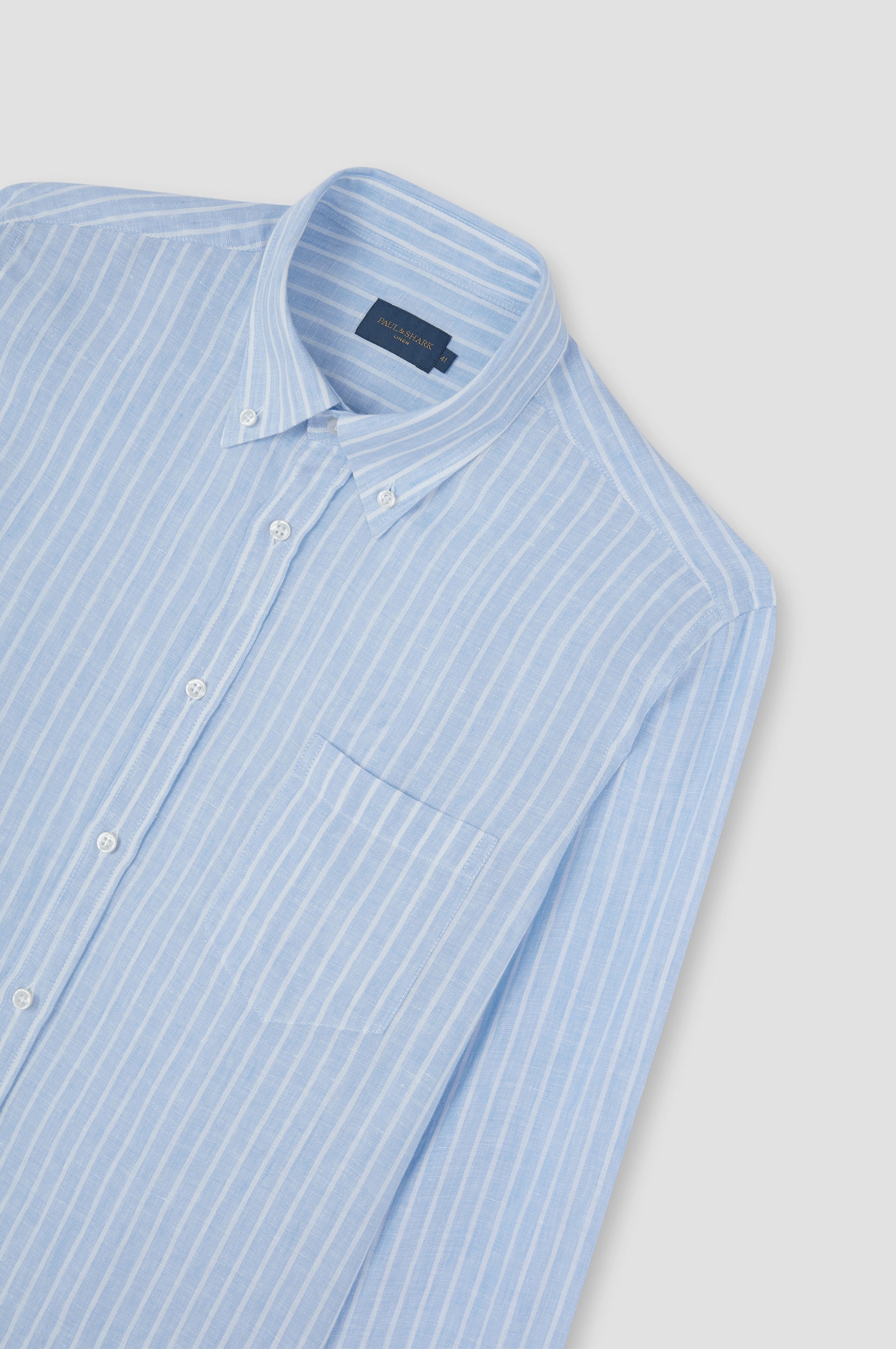 STRIPED LINEN SHIRT - 5