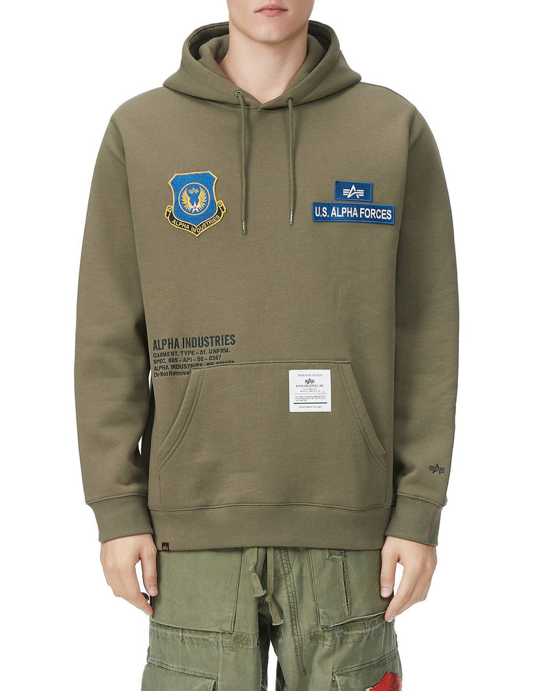 ALPHA INDUSTRIES U.S. ALPHA FORCES BADGE HOODIE outlook