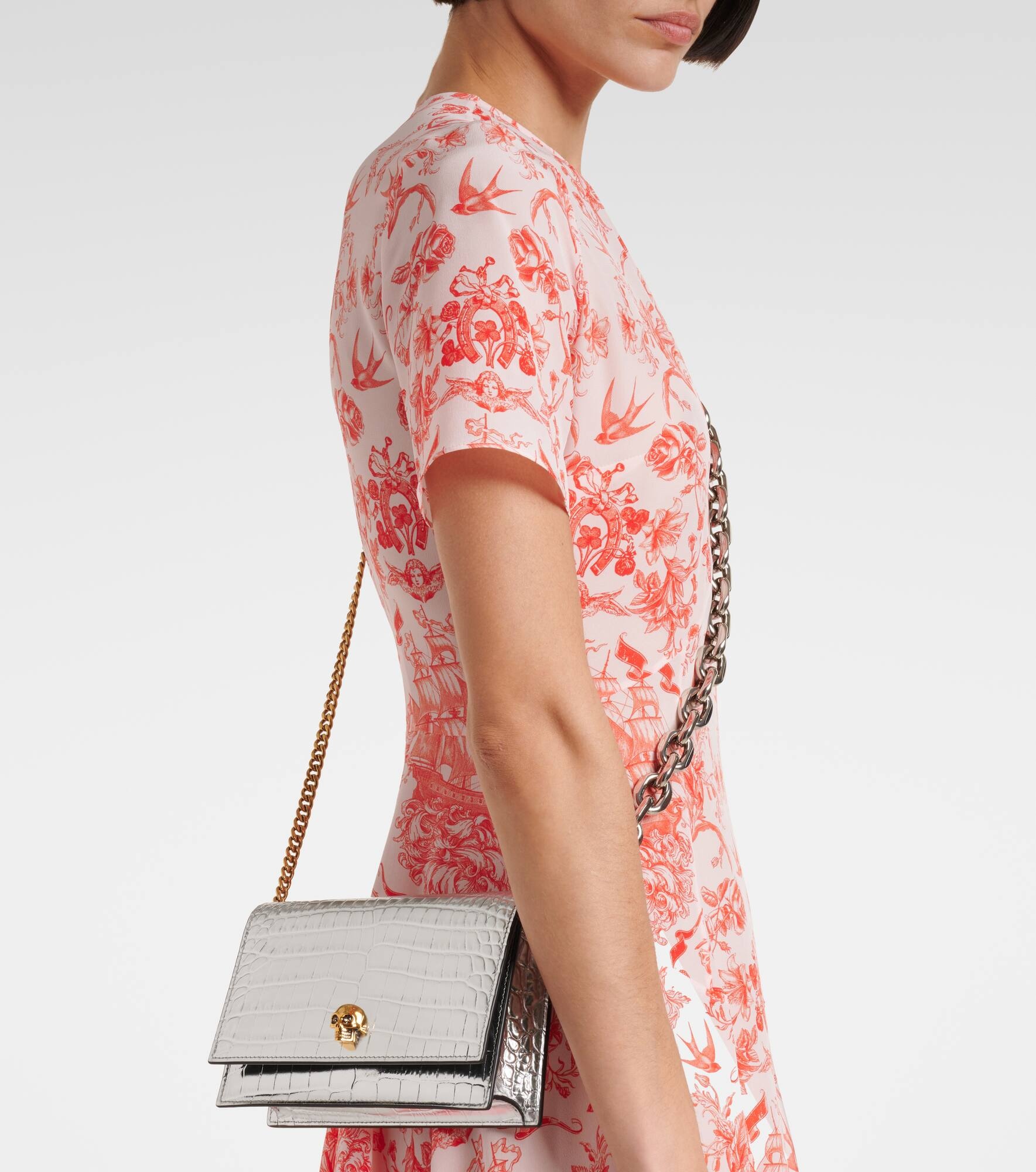 Skull Small leather crossbody bag - 2