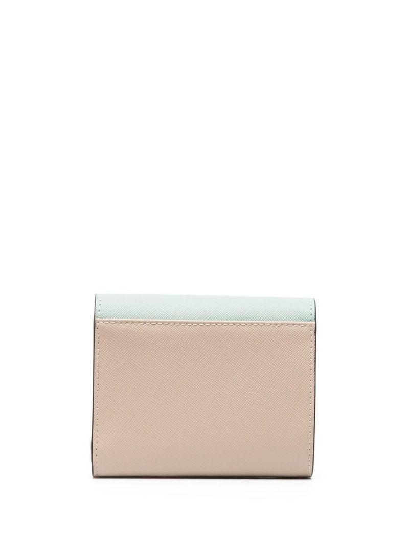 colour-block leather purse - 2