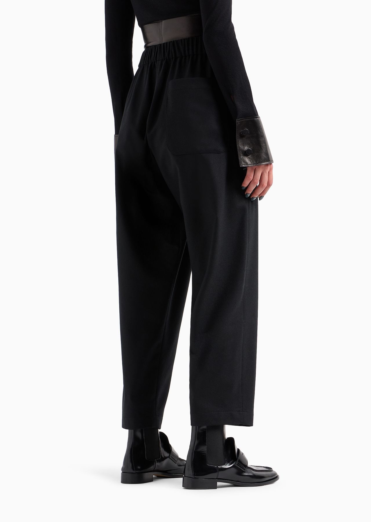 Soft wool and cashmere flannel trousers - 3