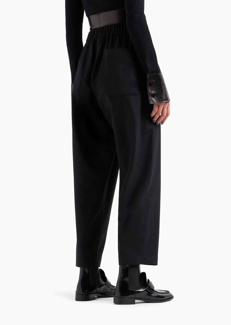 Soft wool and cashmere flannel trousers 3