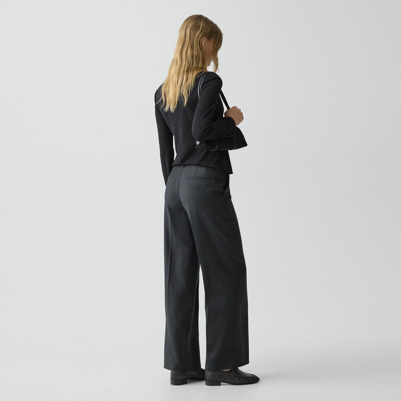 Theory Classic Straight Pant in Sleek Flannel outlook