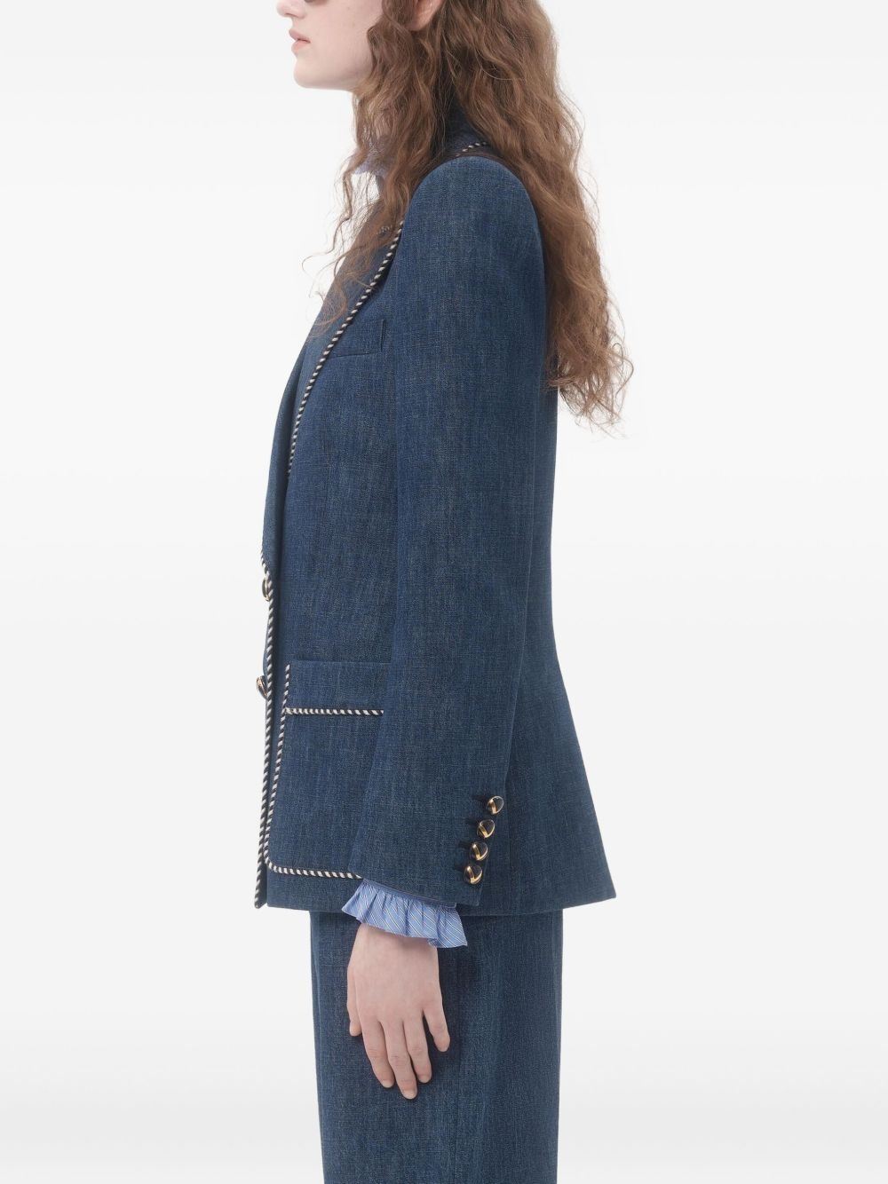 CHAMBRAY DENIM JACKET - 4