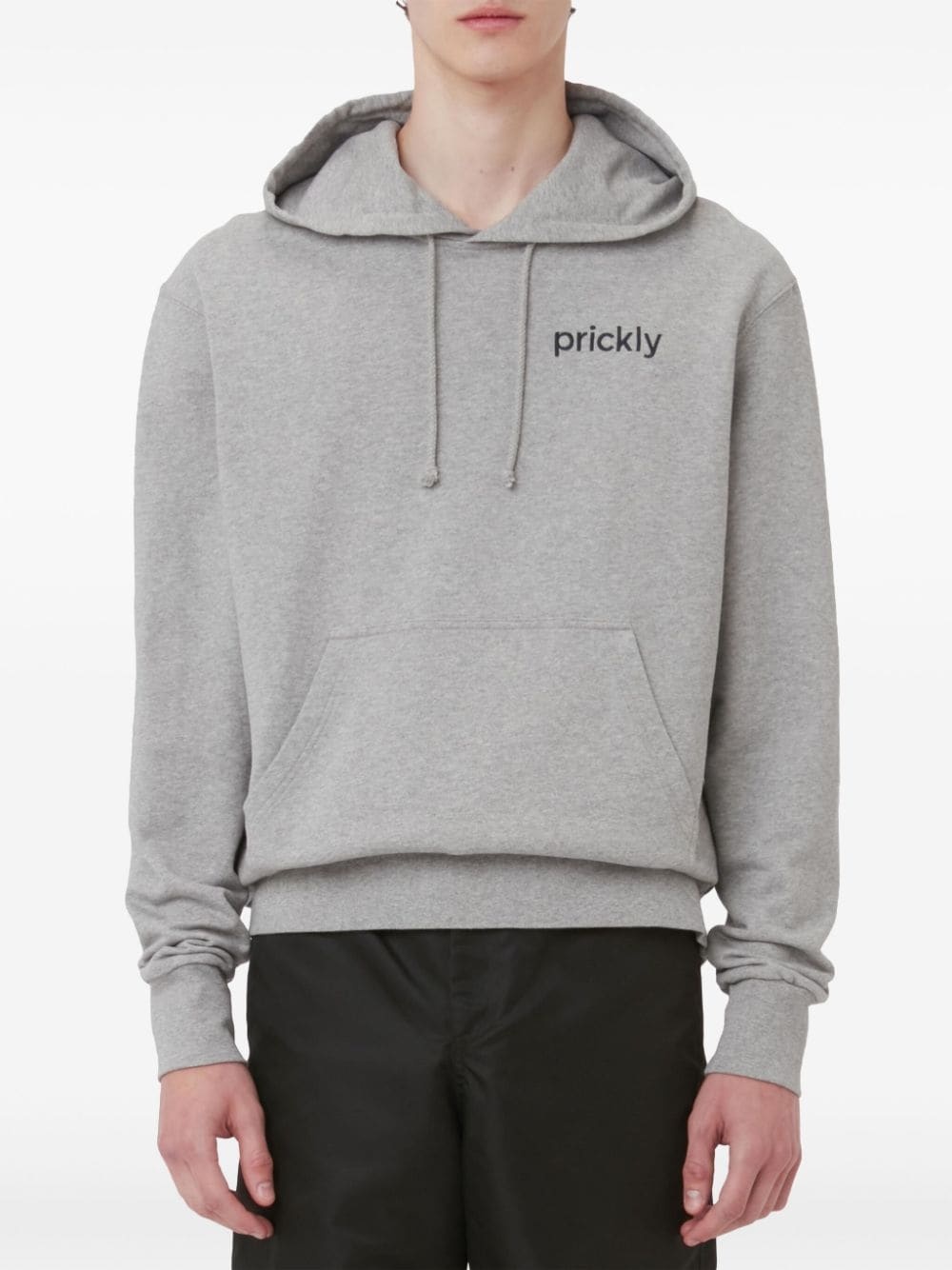 Prickly slogan-print hoodie - 2