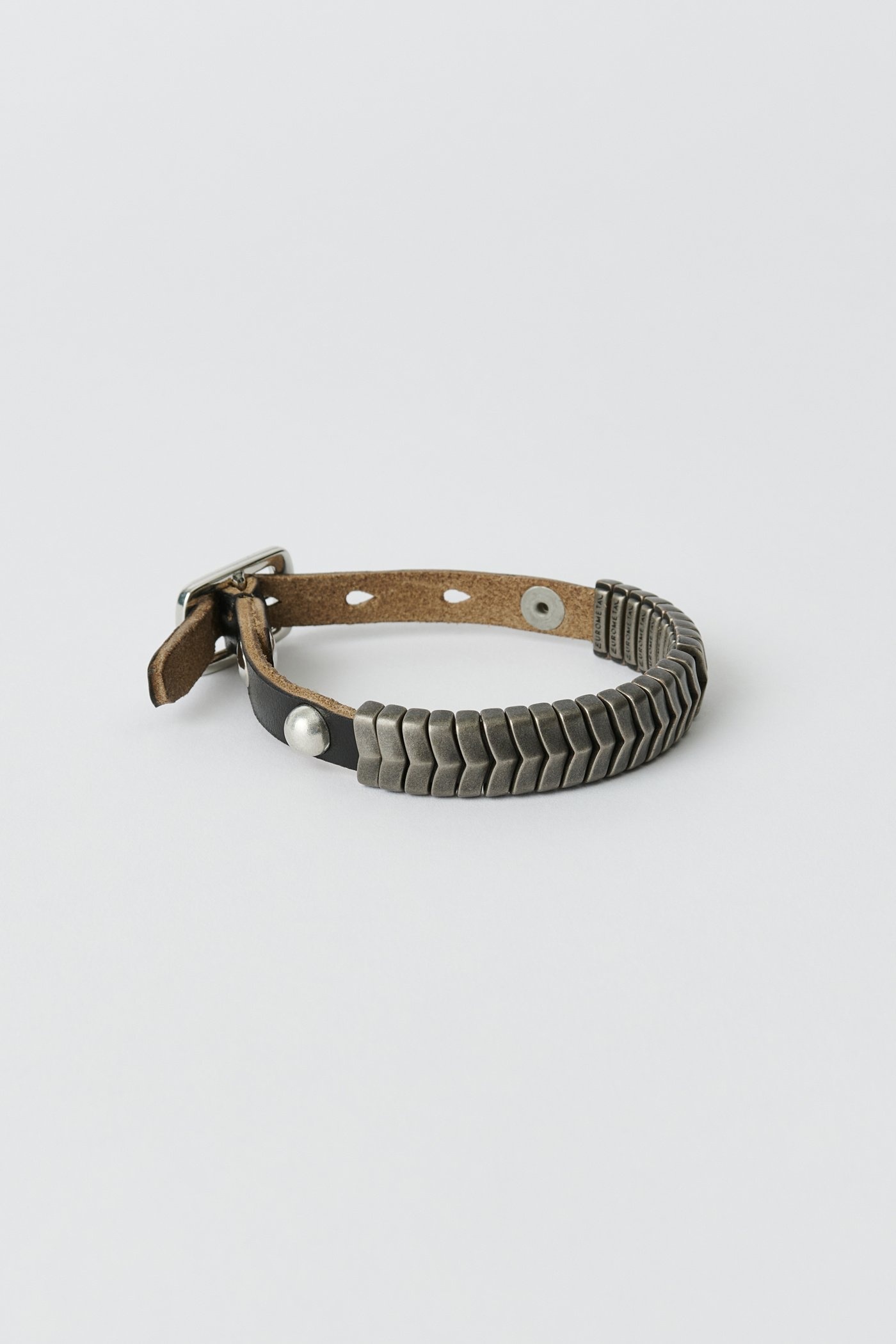 【OUR LEGACY】CONTINUOUS STRAP クロムエクセル ブレスレット Our Legacy Spine Bracelet Black Chromexcel Leather | REVERSIBLE