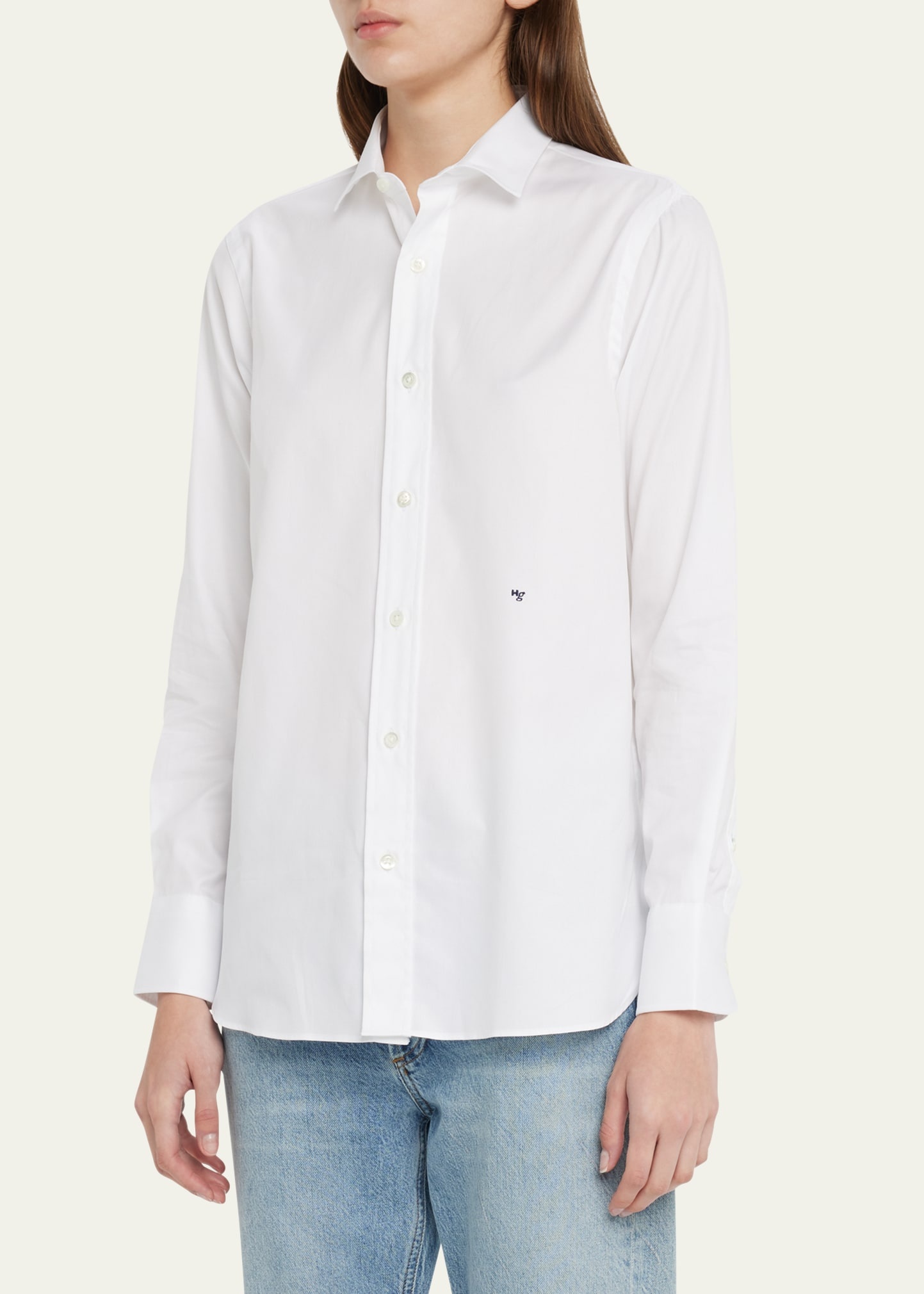 Classic Button-Up Cotton Shirt - 4