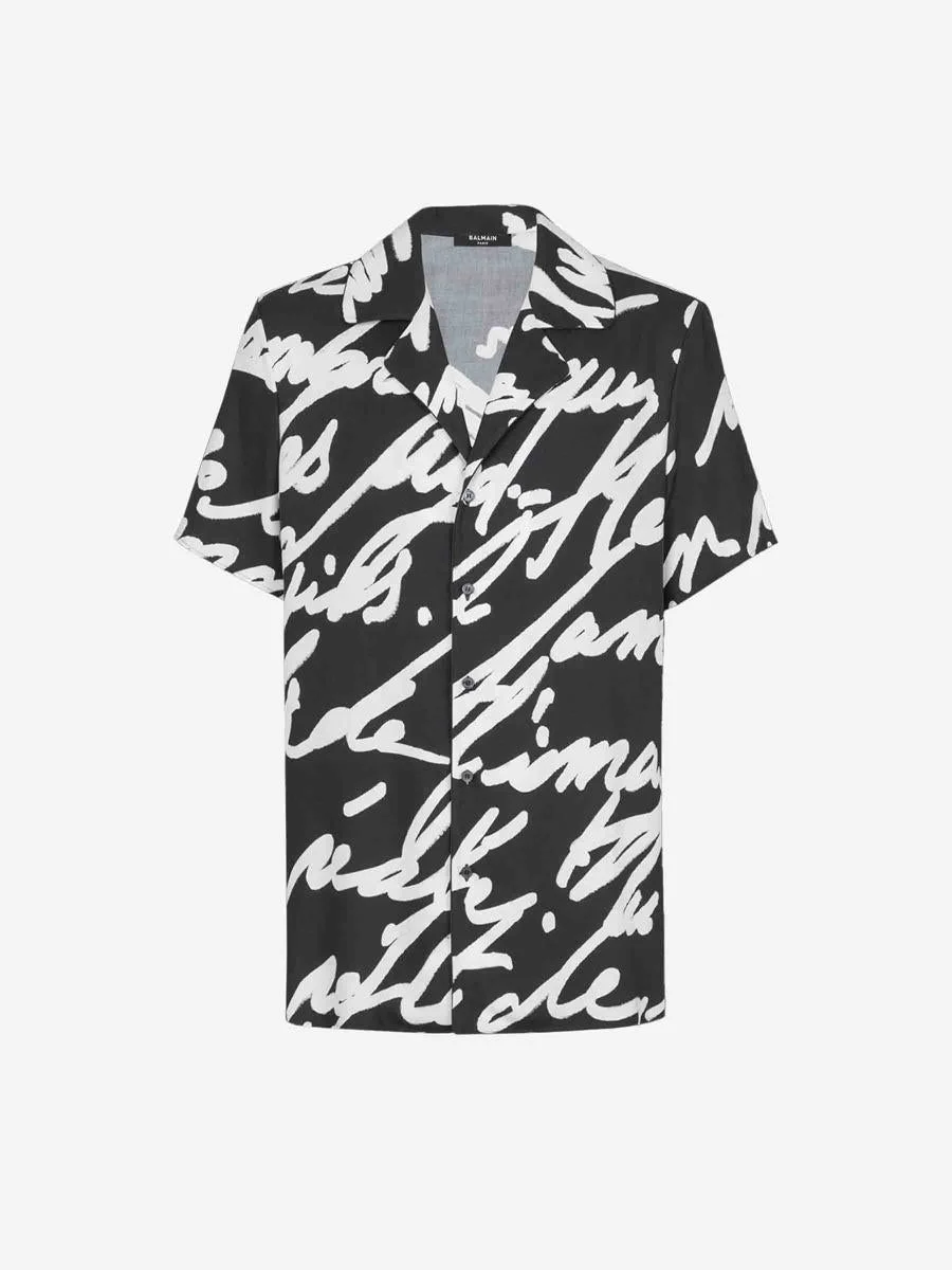 Balmain Twill Print Shirt - 1