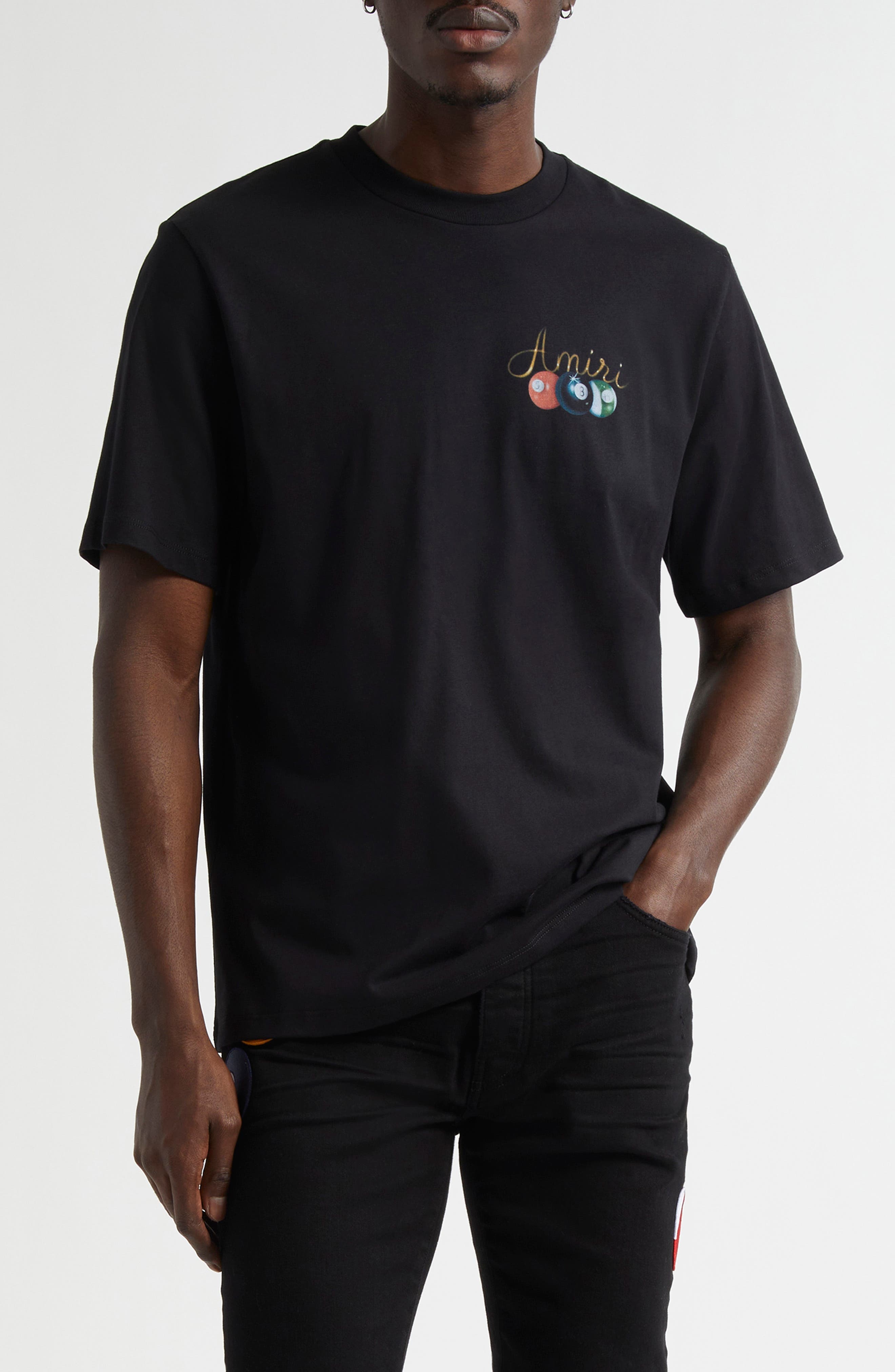 AMIRI Pool Cue Graphic T-Shirt in Black at Nordstrom - 1