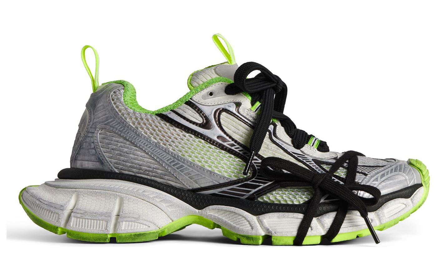 Balenciaga 3XL Sneakers 'Grey Black Green Mesh and Polyurethane' 734734W3XL69031 - 2