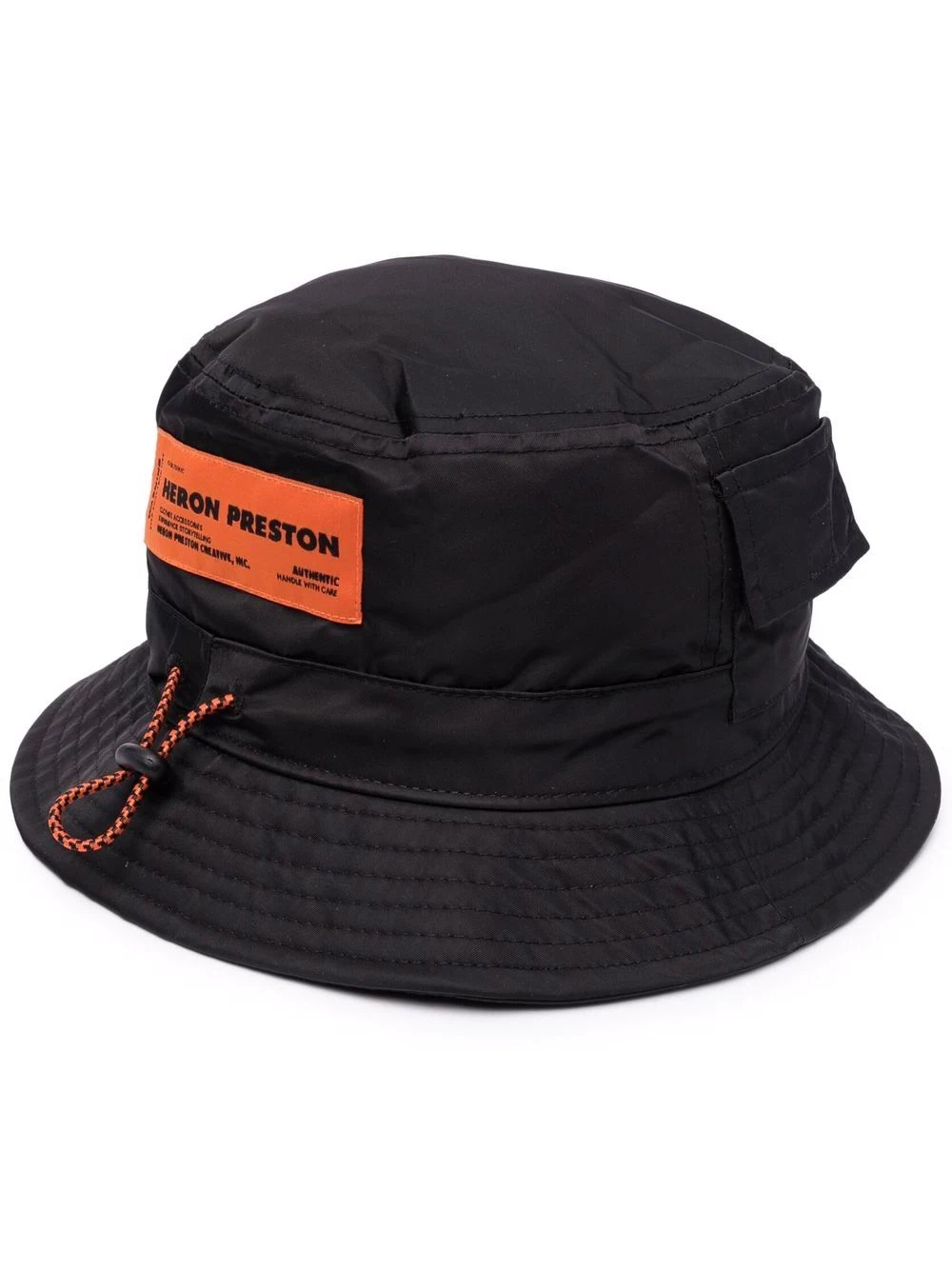 logo patch bucket hat - 1