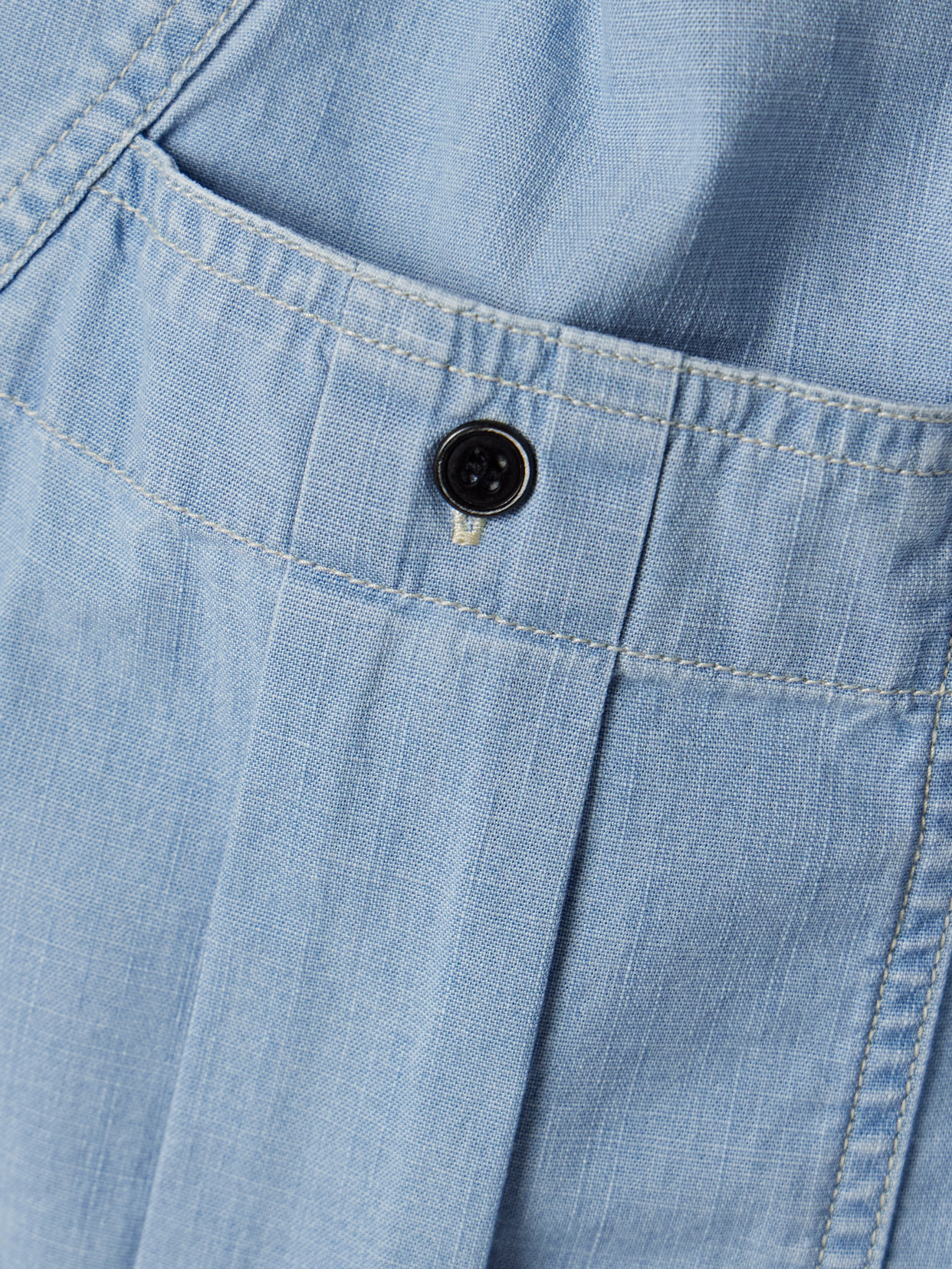Valdina Cotton-chambray Shorts - 5
