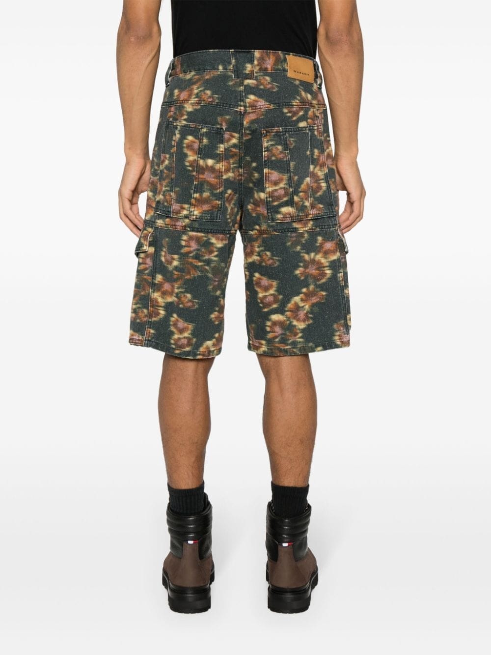 Jemuel abstract-print cargo shorts - 4