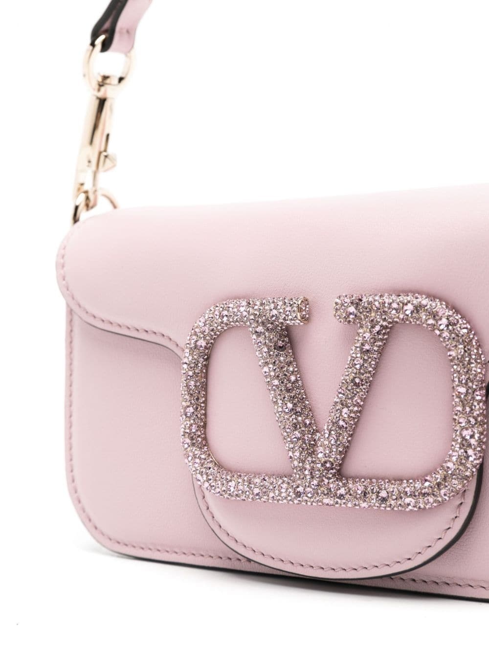 VSLING Mini Crystal-Embellished Top-Handle Bag