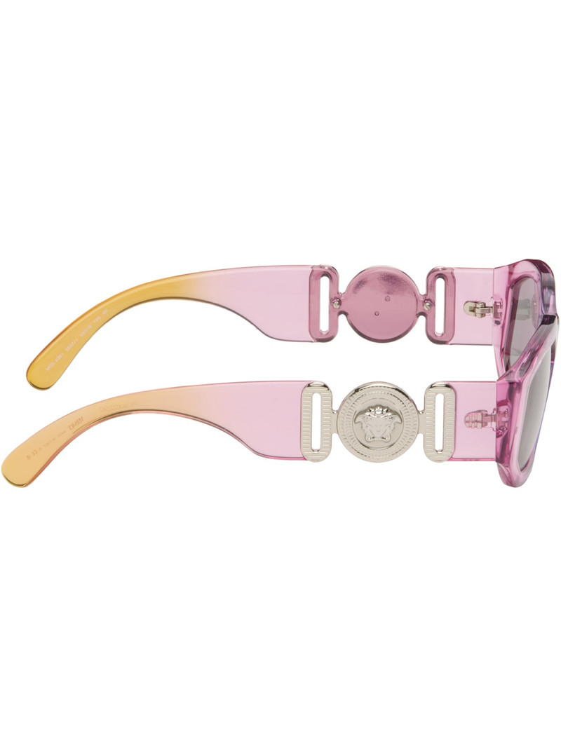 VERSACE Purple & Orange Medusa Biggie Sunglasses outlook