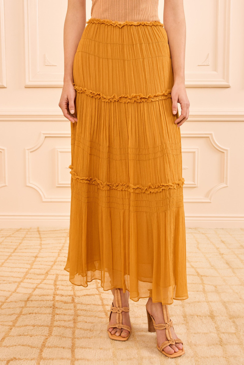 ULLA JOHNSON Virginie Silk Skirt outlook