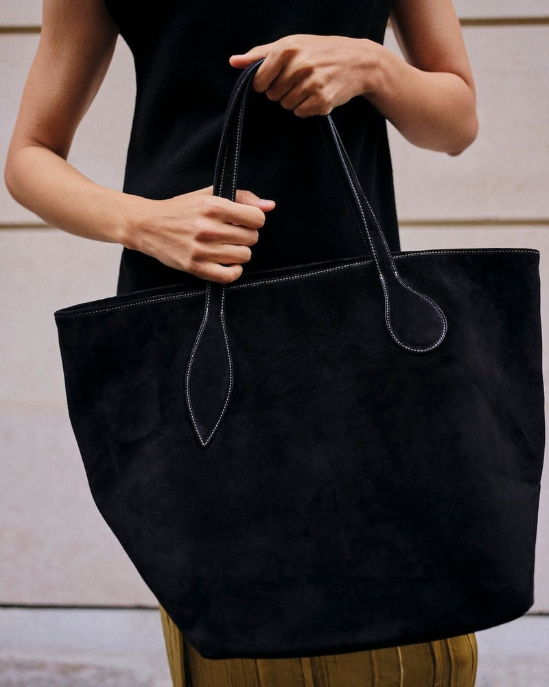 Liffner SPROUT TOTE BLACK SUEDE outlook